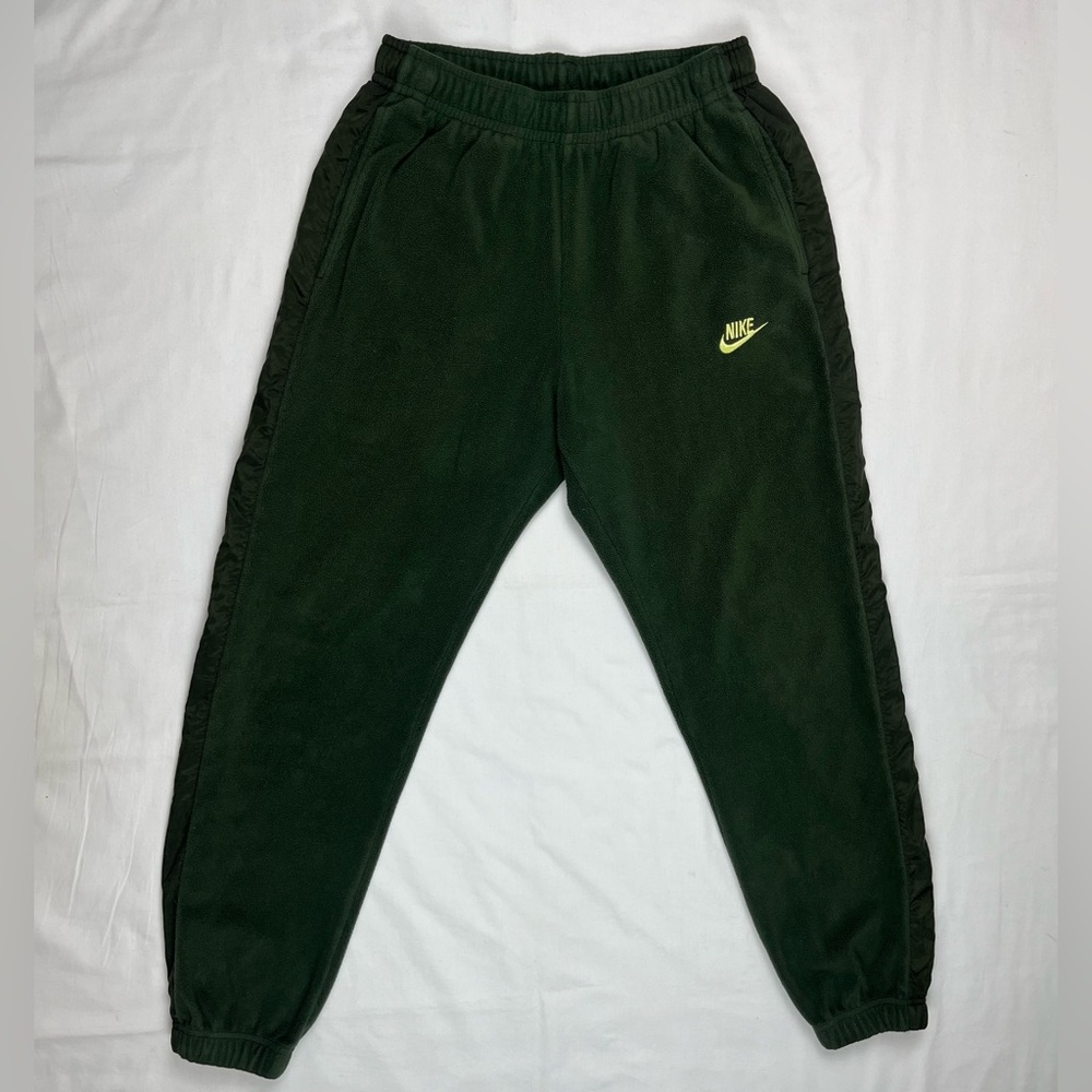 Nike Sportswear Men’s Fleece Sweatpants Sz Small Olive Green Joggers A4